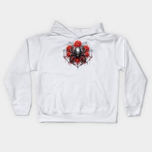 Gothic Rose Spider Kids Hoodie